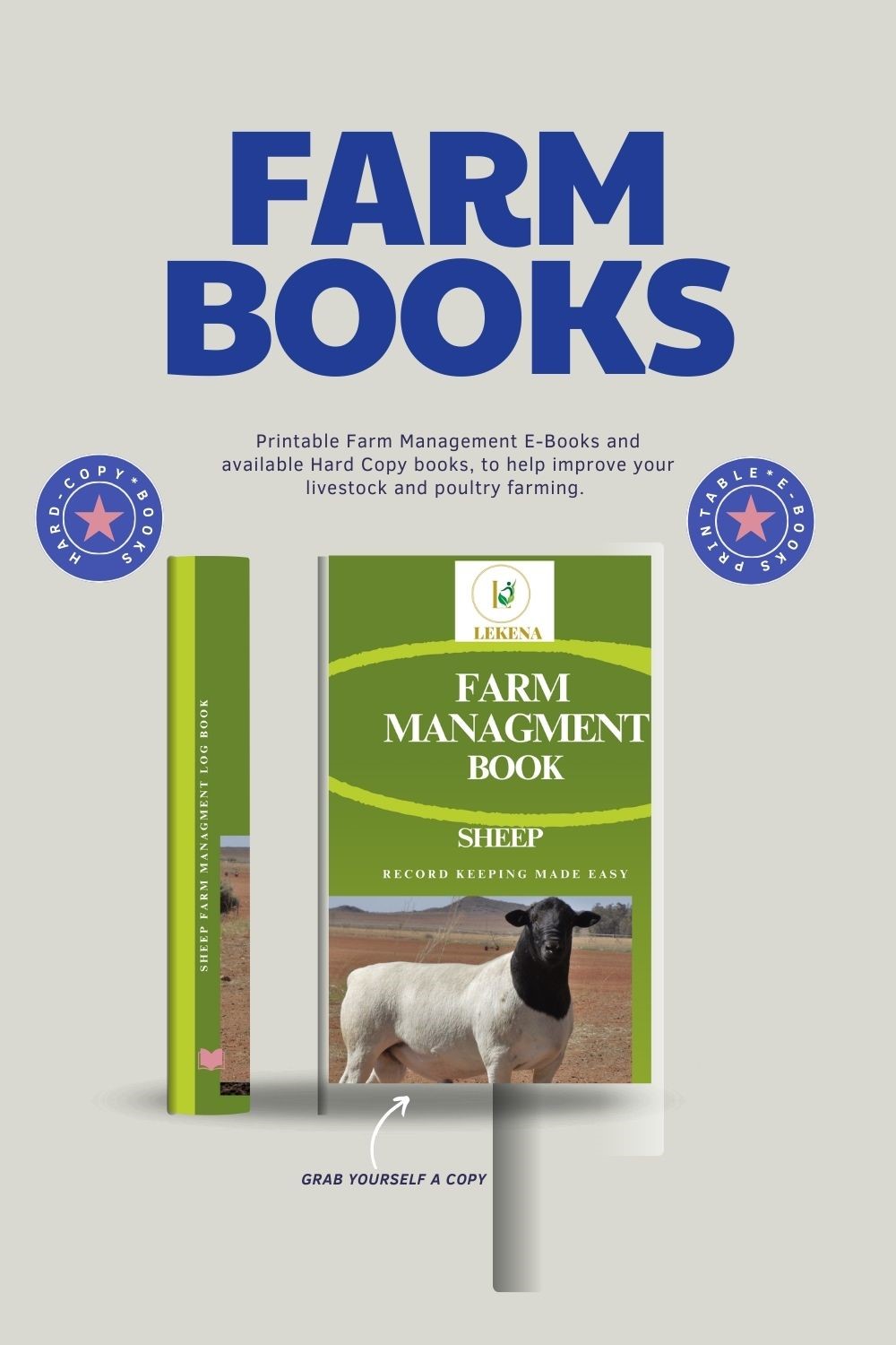 Blue Soft Book Cover Mockup Pinterest Pin - 1